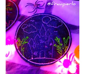 Halloween Freebie ITH - Halloween Untersetzer Nr. 4